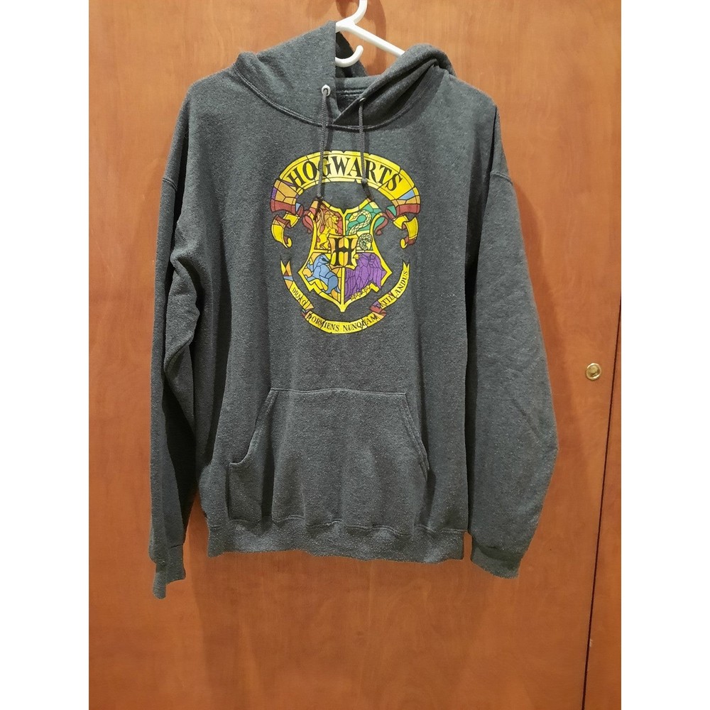Harry Potter Grey Hoodie Hooded Sweatshirt - Size L